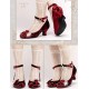 Iris Corolla Elizabeth Double Layer Velvet Shoes(Reservation/5 Colours/Full Payment Without Shipping)